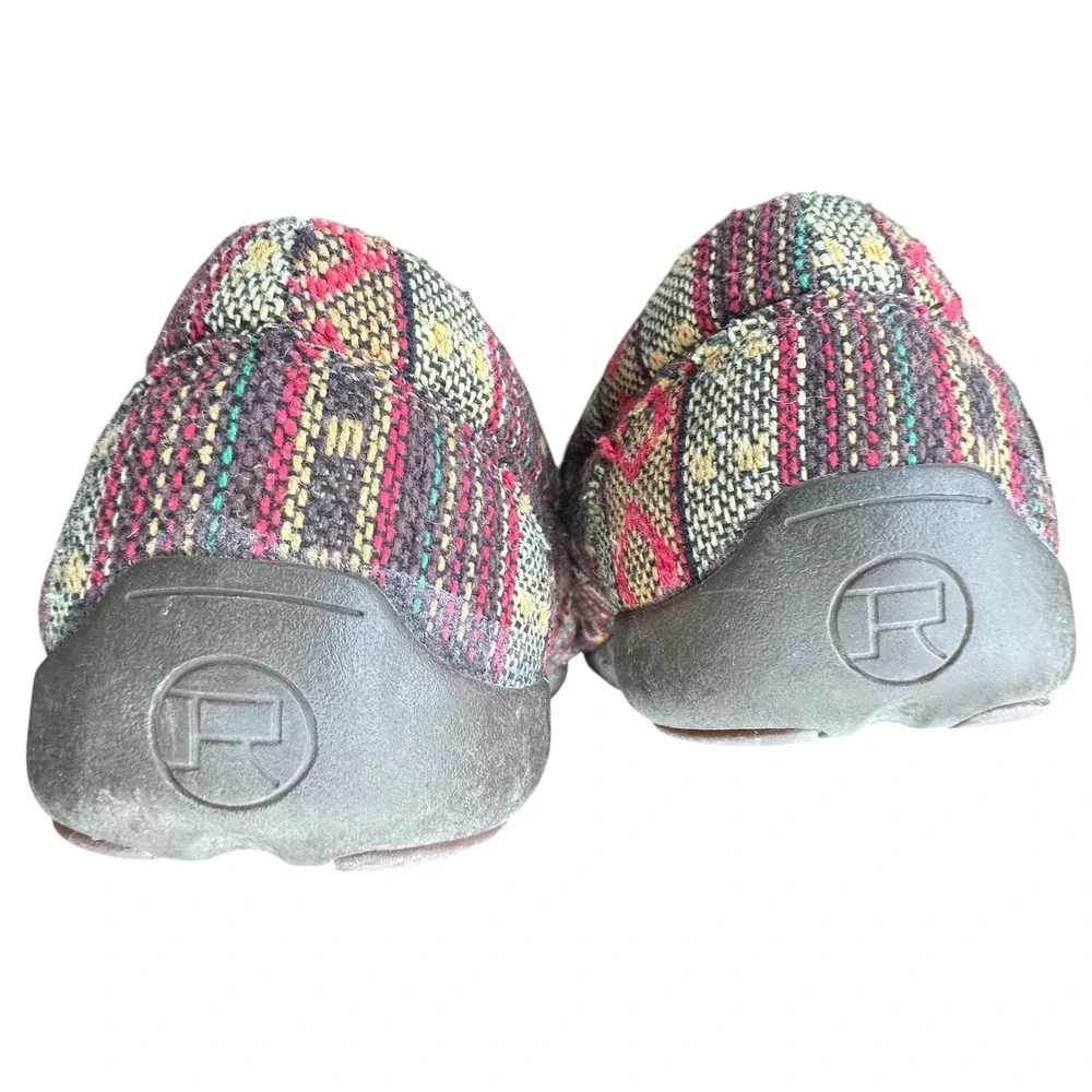 Roper Women's Aztec Pattern‎ 1786 Moccasin Shoes Slip On Loafers Size 8.5